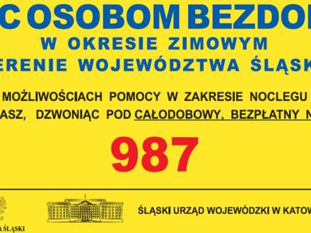 Pomoc Osobom Bezdomnym w okresie zimowym na terenie województwa śląskiego